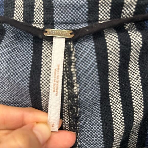 Free People Striped Straight Leg Pant - Picture 8 of 8